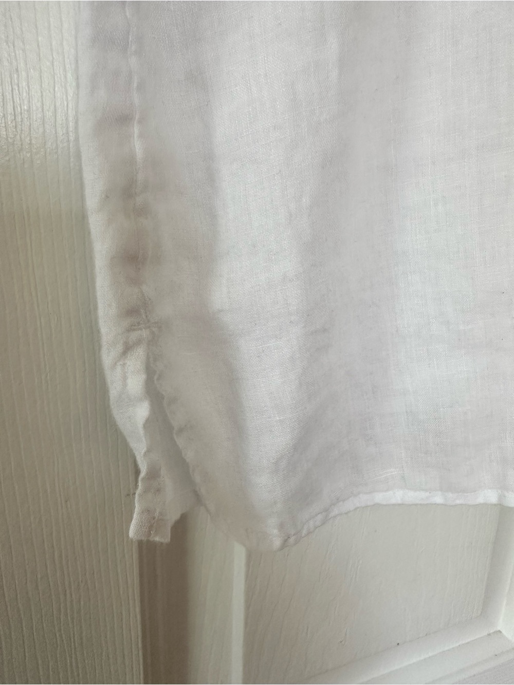 J. Jill White Linen Relaxed Short-Sleeve Tunic - Picture 3 of 5
